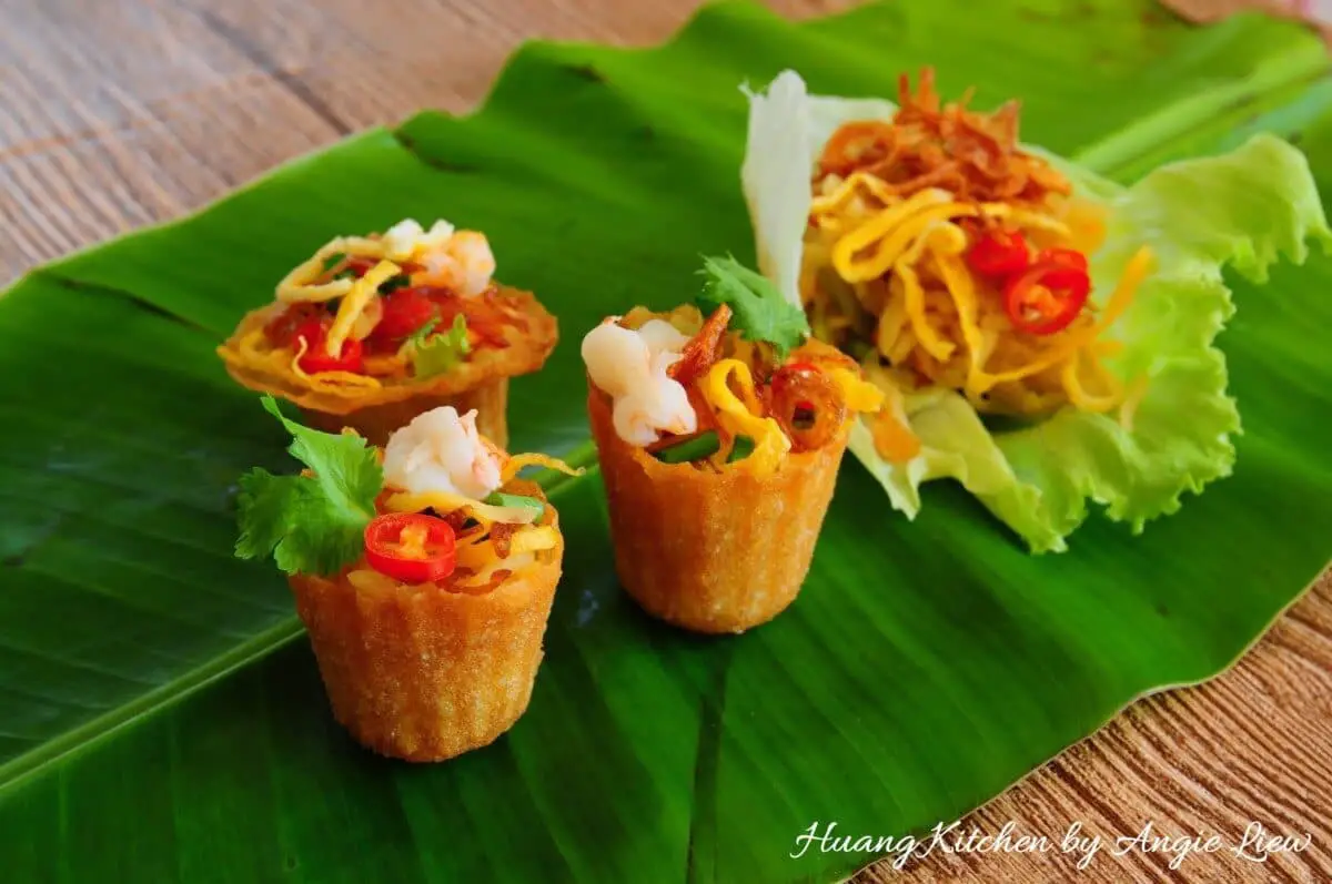 Kuih Pie Tee (Nyonya Top Hats) 娘惹小金杯 Huang Kitchen