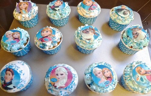 Disney Frozen Inspired Cupcakes