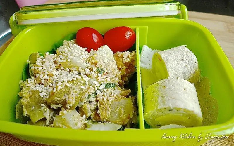 Potato Tuna Salad Pinwheel lunchbox