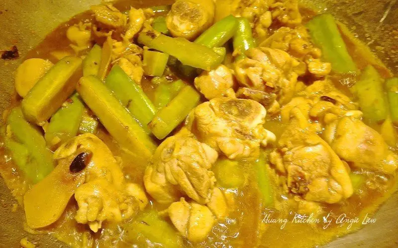 Malaysian Style Braised Chicken With Bitter Gourd