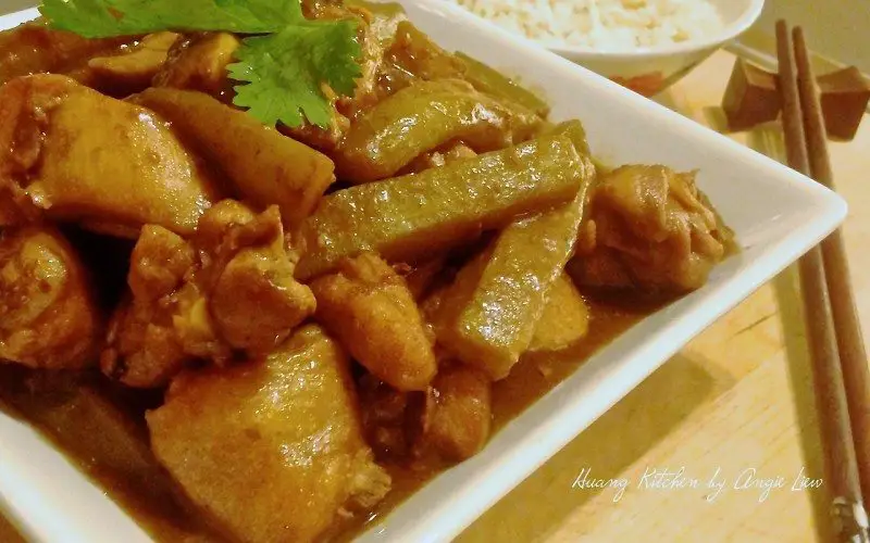 Malaysian Style Braised Chicken With Bitter Gourd
