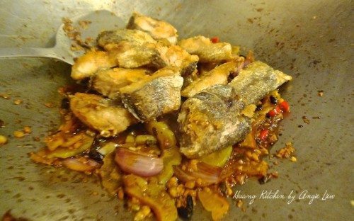 Stir Fried Fish With Bitter Gourd