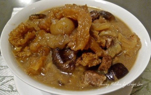 Braised Sea Cucumber With Fish Maw