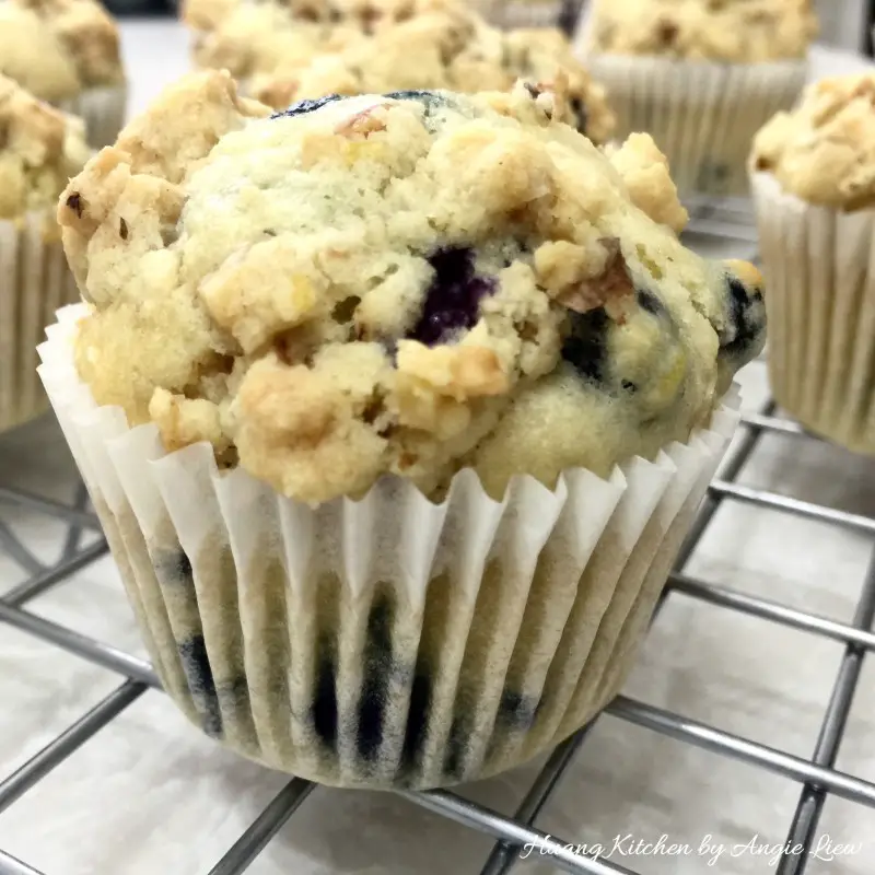 Buttery Blueberry Streusel Muffins |Huang Kitchen by Angie Liew