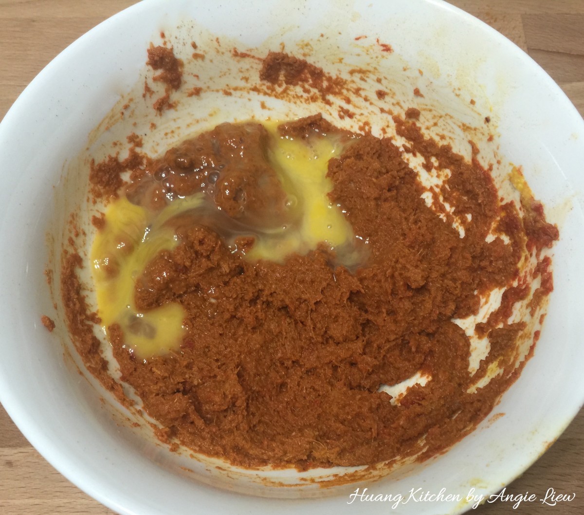 Ayam Goreng Berempah Recipe (Malay Spiced Fried Chicken) - add egg
