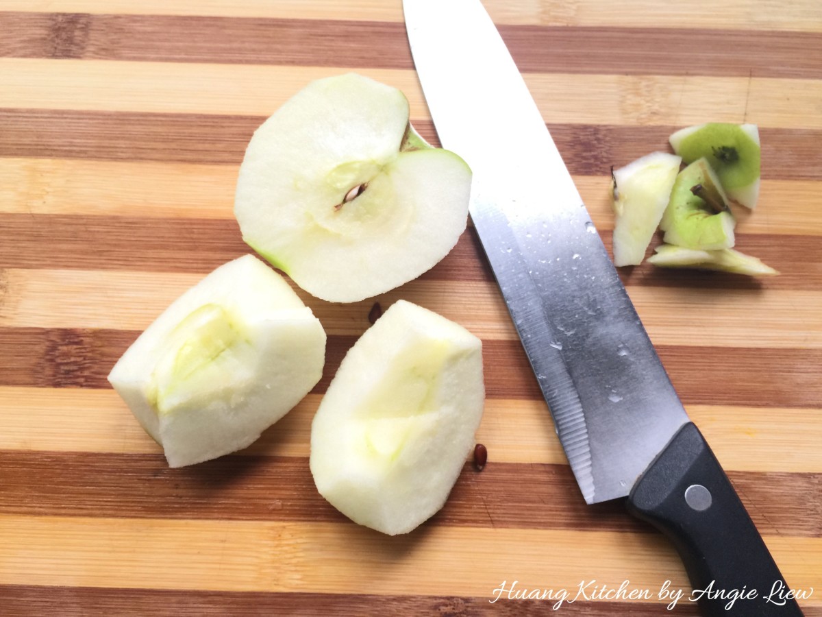 Christmas Fruit Mince Recipe - core apples