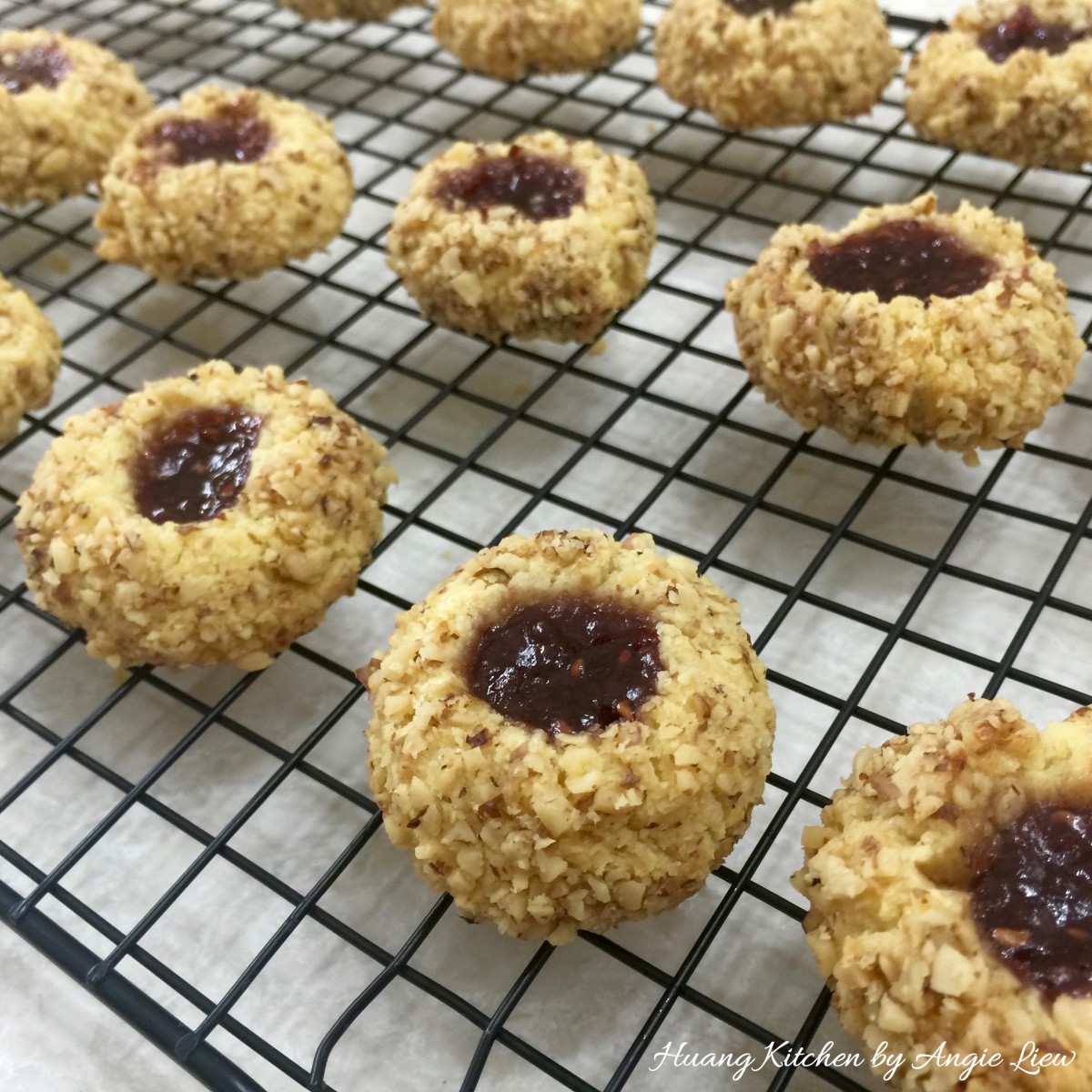 Christmas Thumbprint Cookies Recipe - cool completely