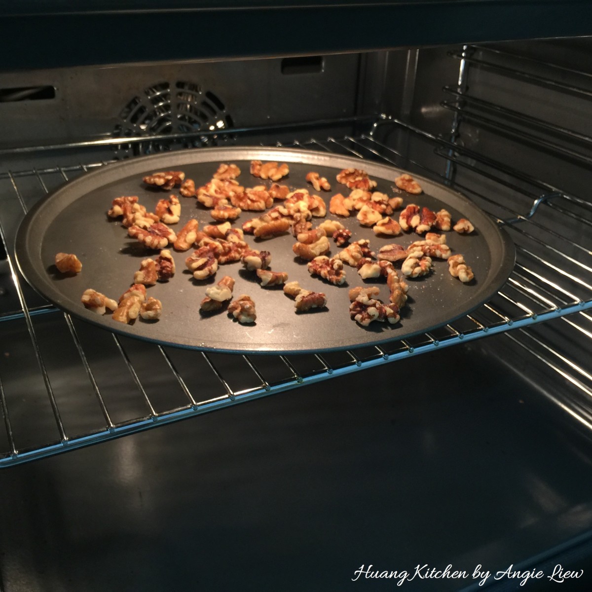 Christmas Thumbprint Cookies Recipe - toast walnut