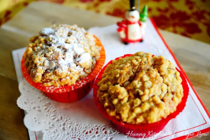 Christmas Mince Streusel Muffins Recipe 甜果脆皮玛芬糕
