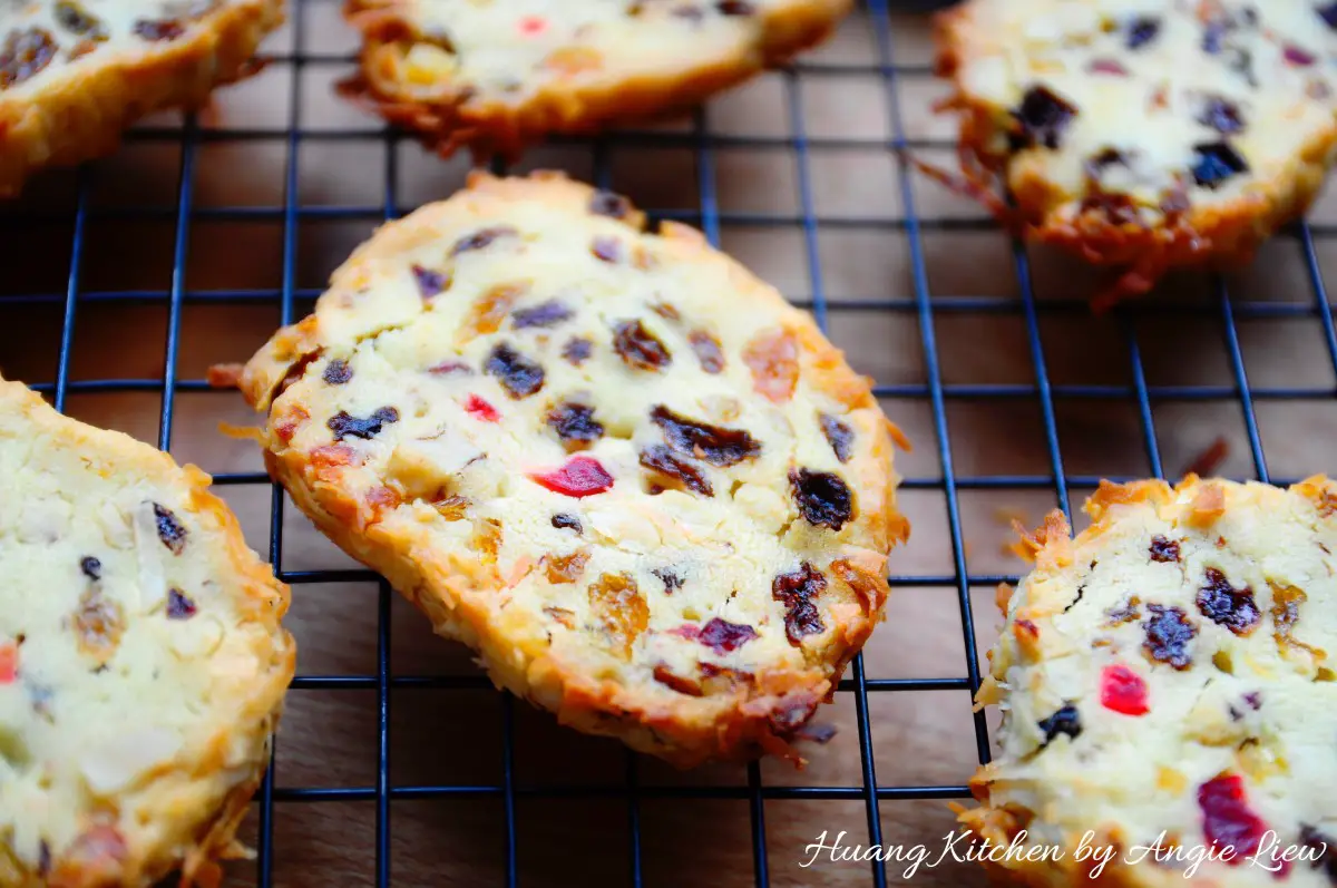 Christmas Fruitcake Cookies Recipe 水果蛋糕饼干 Huang Kitchen