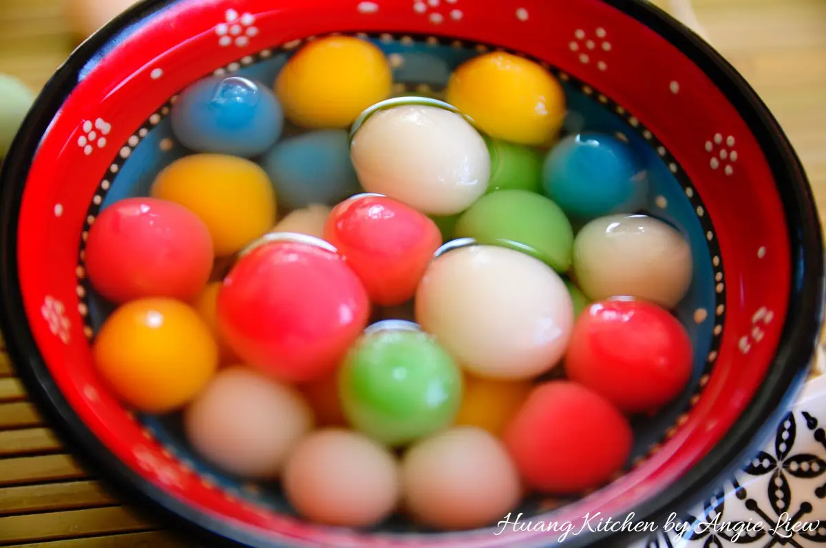 Glutinous Rice Balls with Gingko Nuts Recipe (Tang Yuan) Huang Kitchen