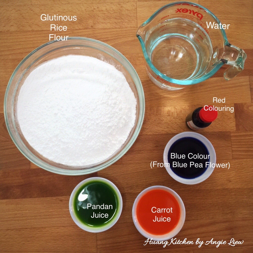 Sweet Glutinous Rice Balls Recipe (Tang Yuan) - rice ball ingredients