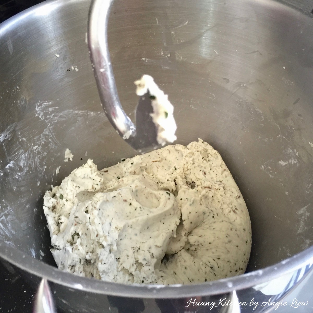 Chinese Murukku Recipe - mix with dough hook