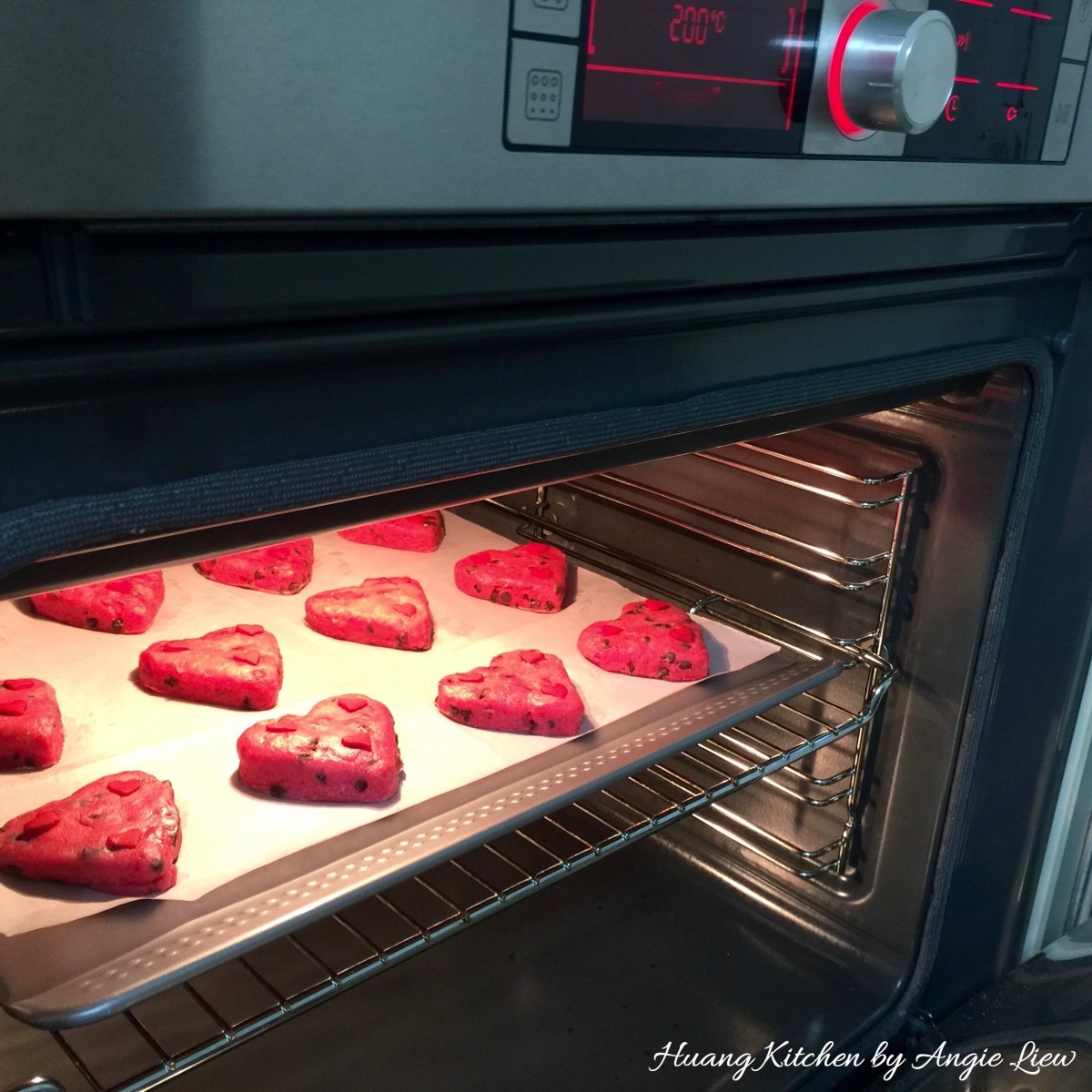 Valentine Scones Recipe - bake in oven