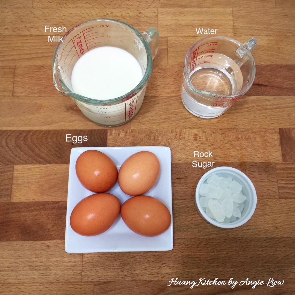 Steamed Egg Pudding Recipe Ingredients 香滑炖蛋食谱材料