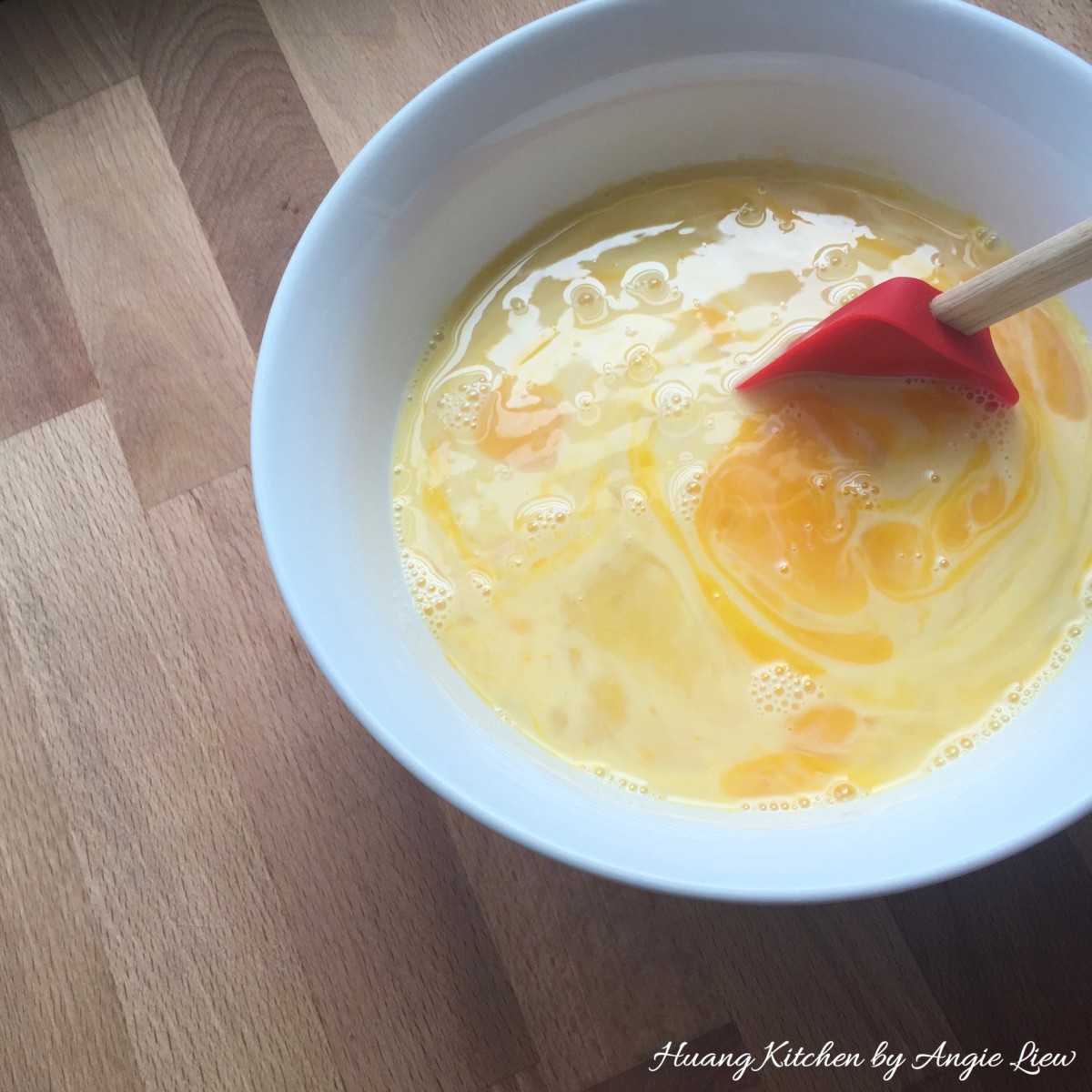 Steamed Egg Pudding Recipe - mix well