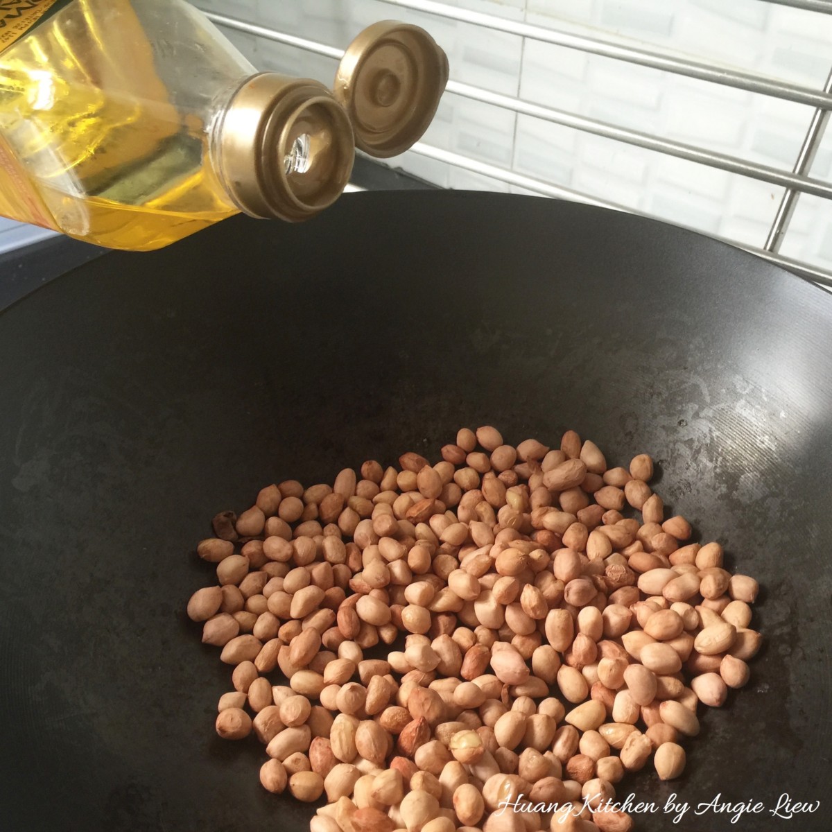 Nasi Lemak Recipe (Coconut Milk Steamed Rice) - add oil