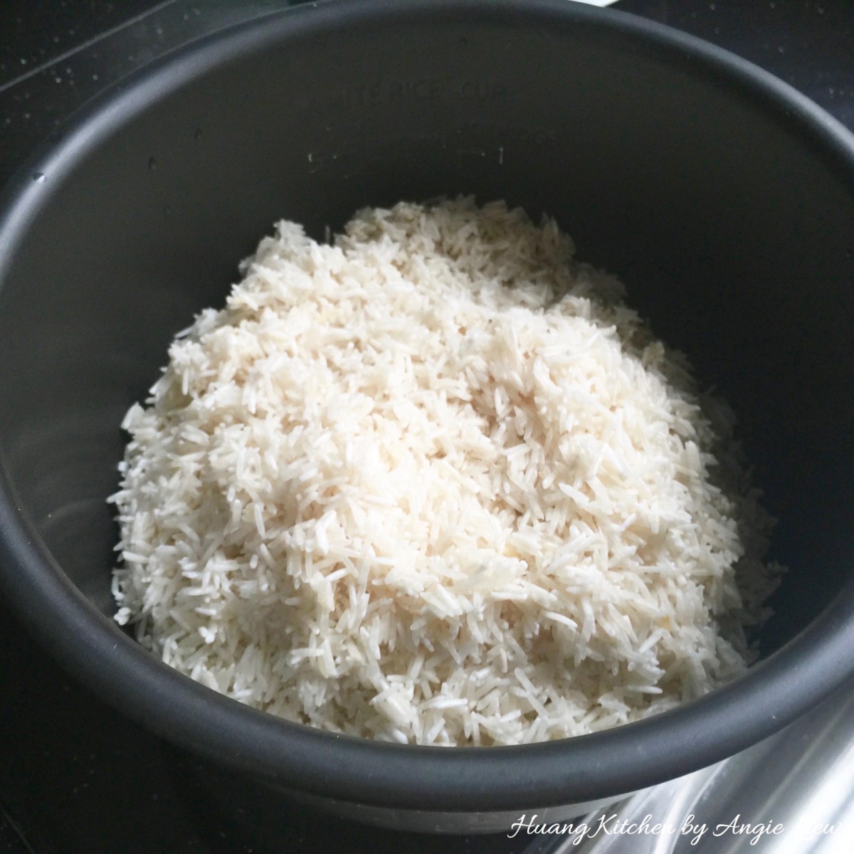 Nasi Lemak Recipe (Coconut Milk Steamed Rice) - drained rice