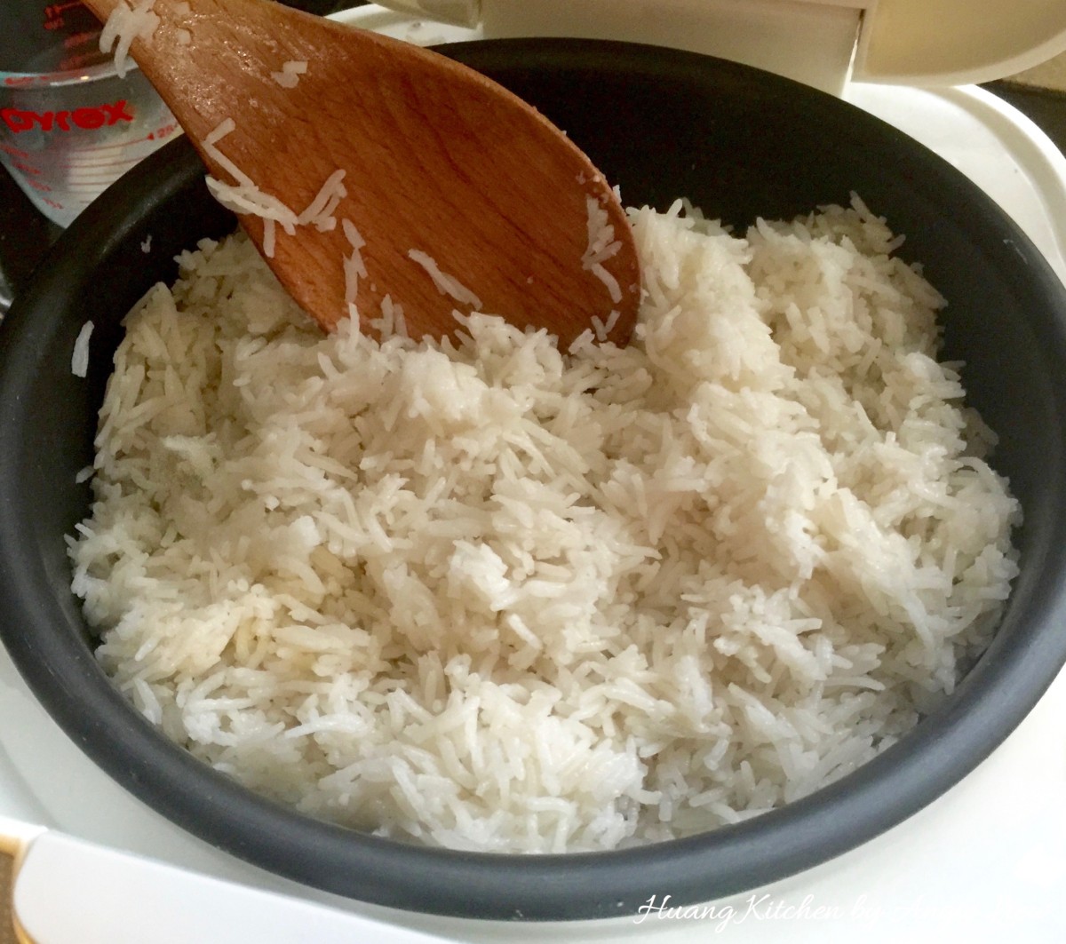 Nasi Lemak Recipe (Coconut Milk Steamed Rice) - continue cooking