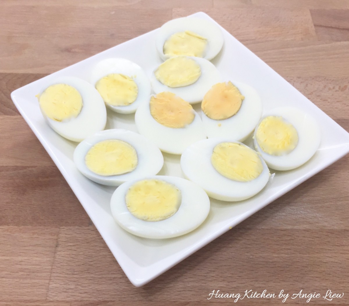 Nasi Lemak Recipe (Coconut Milk Steamed Rice) - halve eggs