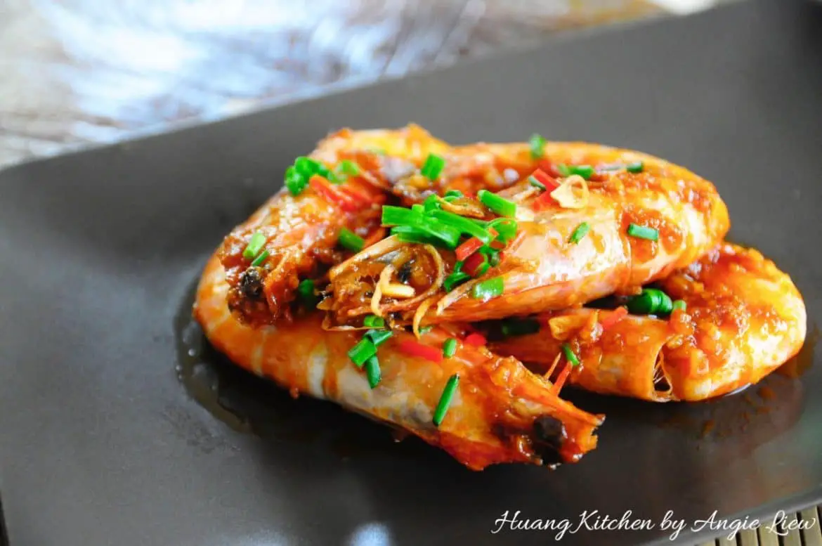 Dry Fried Prawns Recipe (Har Lok) 干煎虾碌 Huang Kitchen