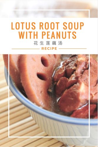 Lotus Root Soup With Peanuts Pinterest 花生莲藕汤
