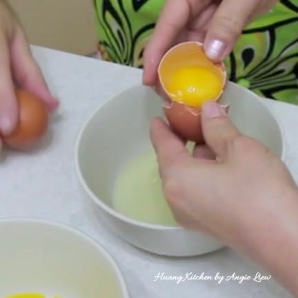 Separate egg whites.