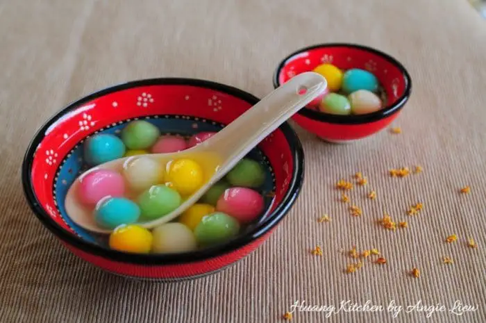 Glutinous Sweet Rice Balls (Tang Yuan) 桂花姜汁汤圆 - Photo 1