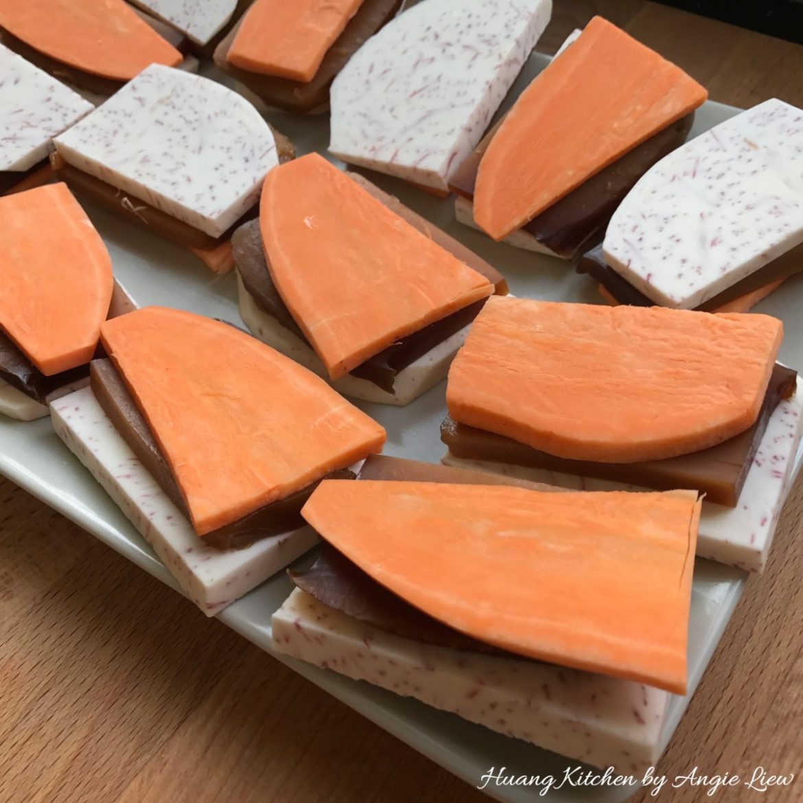 Fried Nian Gao Recipe (Glutinous Rice Cake With Yam and Sweet Potato