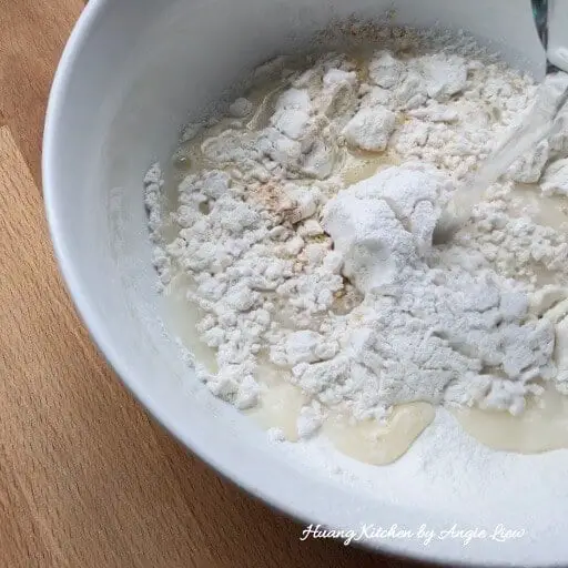 Add water to form a batter.