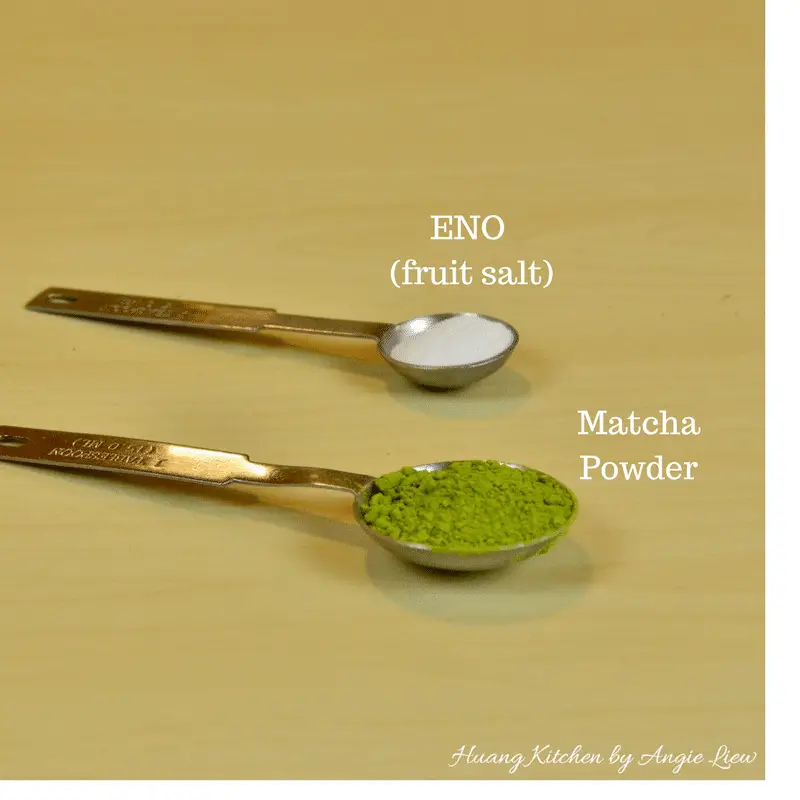 Have ready ENO and Matcha Powder.
