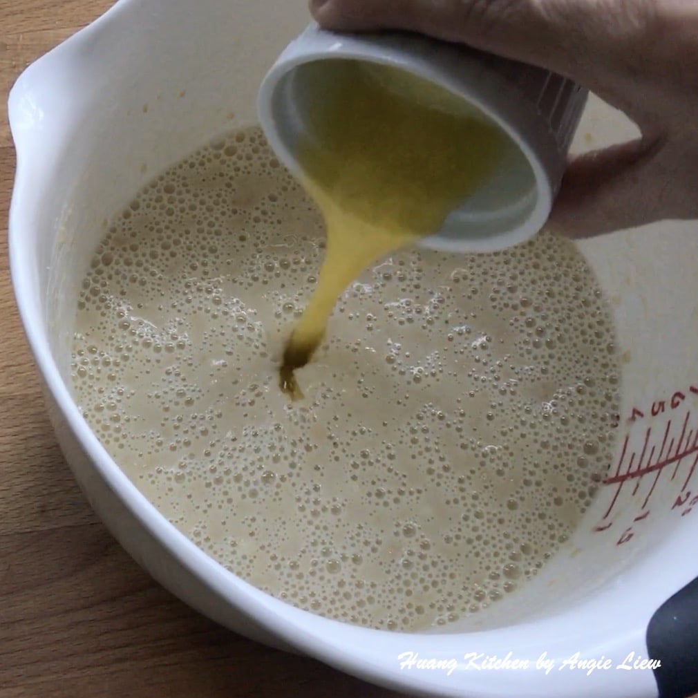Stir in melted butter