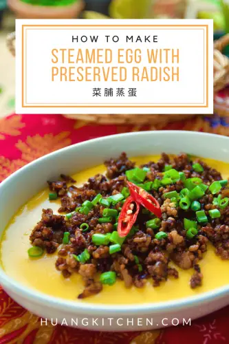Steamed Egg with Preserved Radish Recipe - Pinterest Recipe Photo