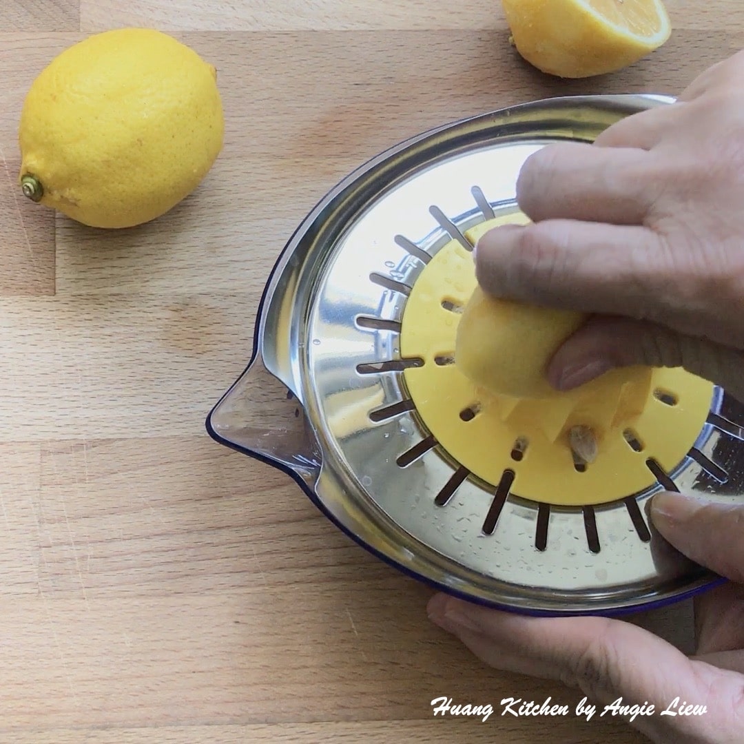 Extract lemon juice.