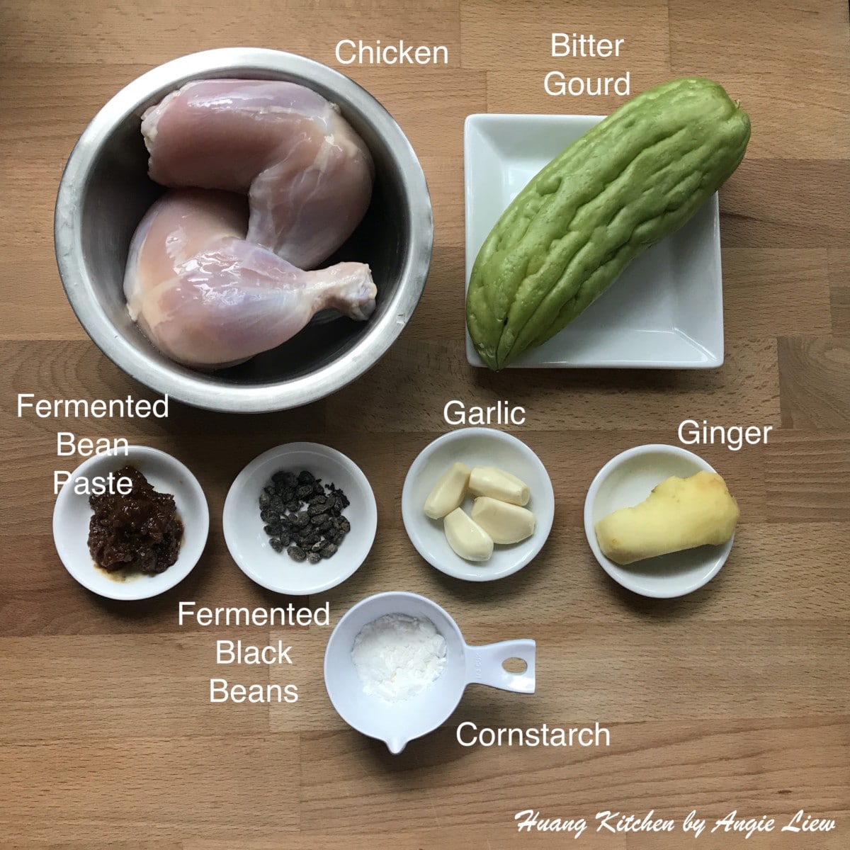 Ingredients to cook the dish.