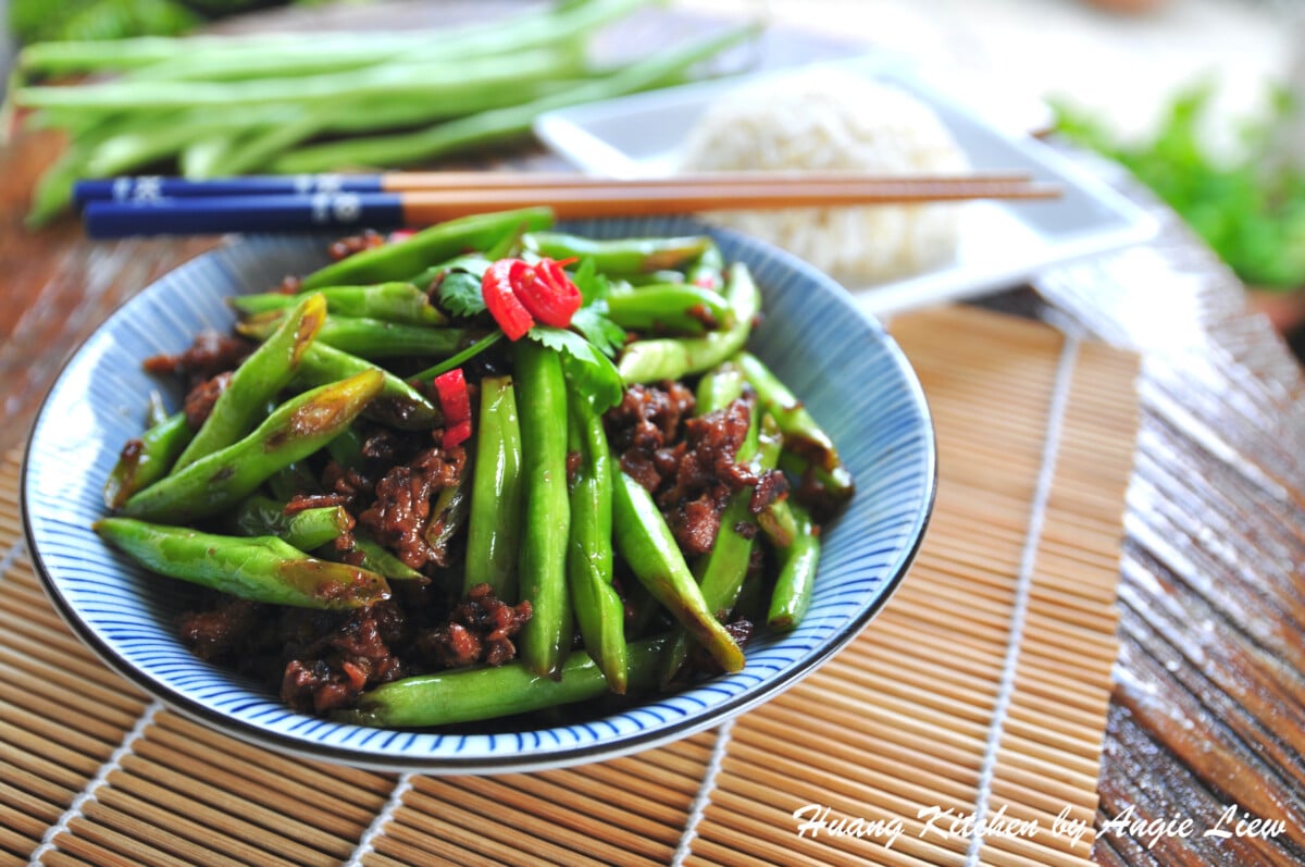 Stir Fry French Beans With Preserved Radish