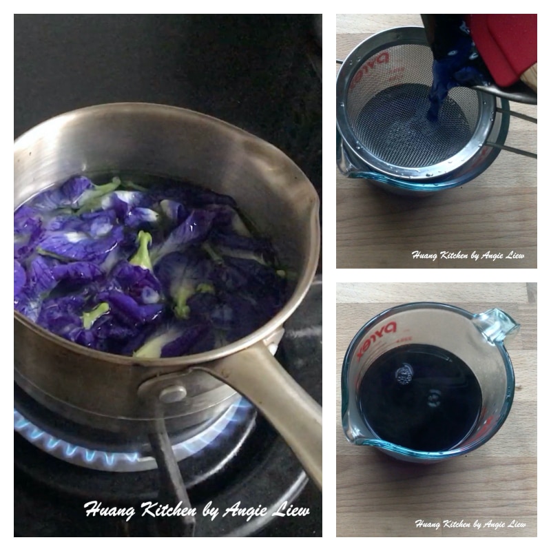 Making blue pea water