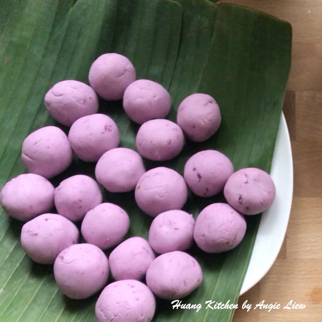 Purple Sweet Potato Glutinous Rice Balls
