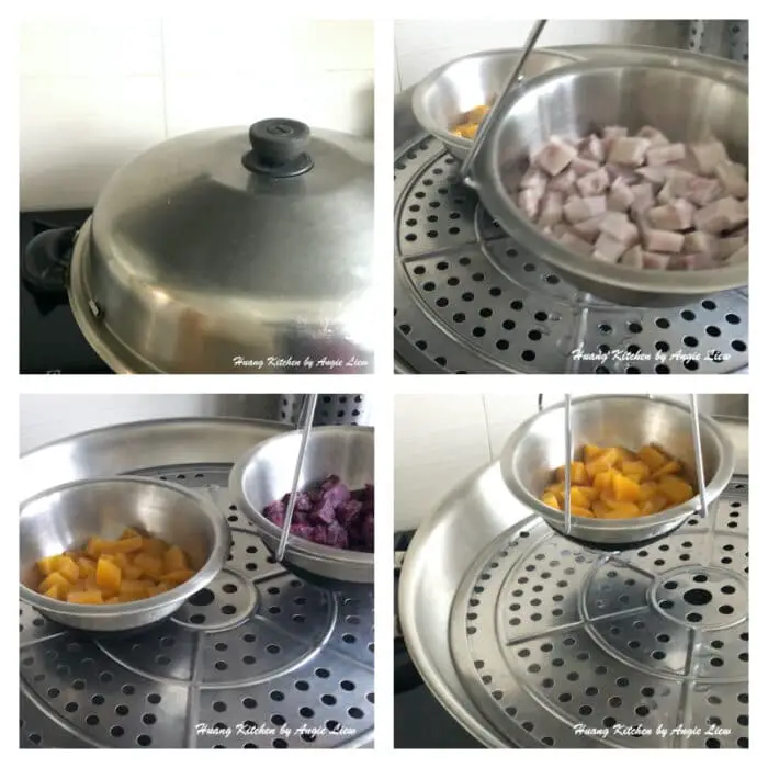 Taro, Purple Sweet Potato and Pumpkin Glutinous Rice Balls Recipe ...