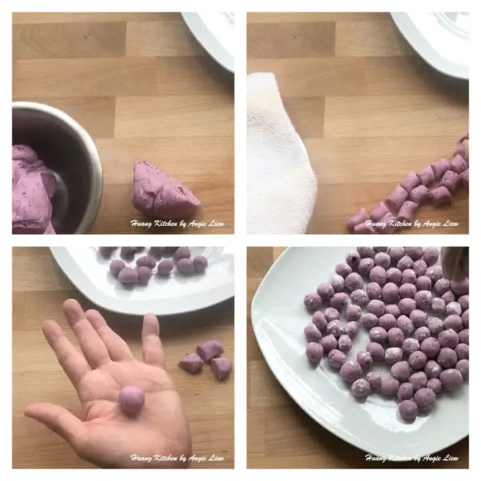 Taro, Purple Sweet Potato and Pumpkin Glutinous Rice Balls Recipe ...