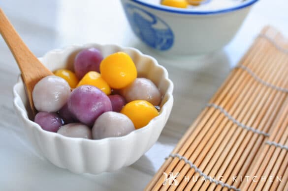Taro, Purple Sweet Potato and Pumpkin Glutinous Rice Balls Recipe ...