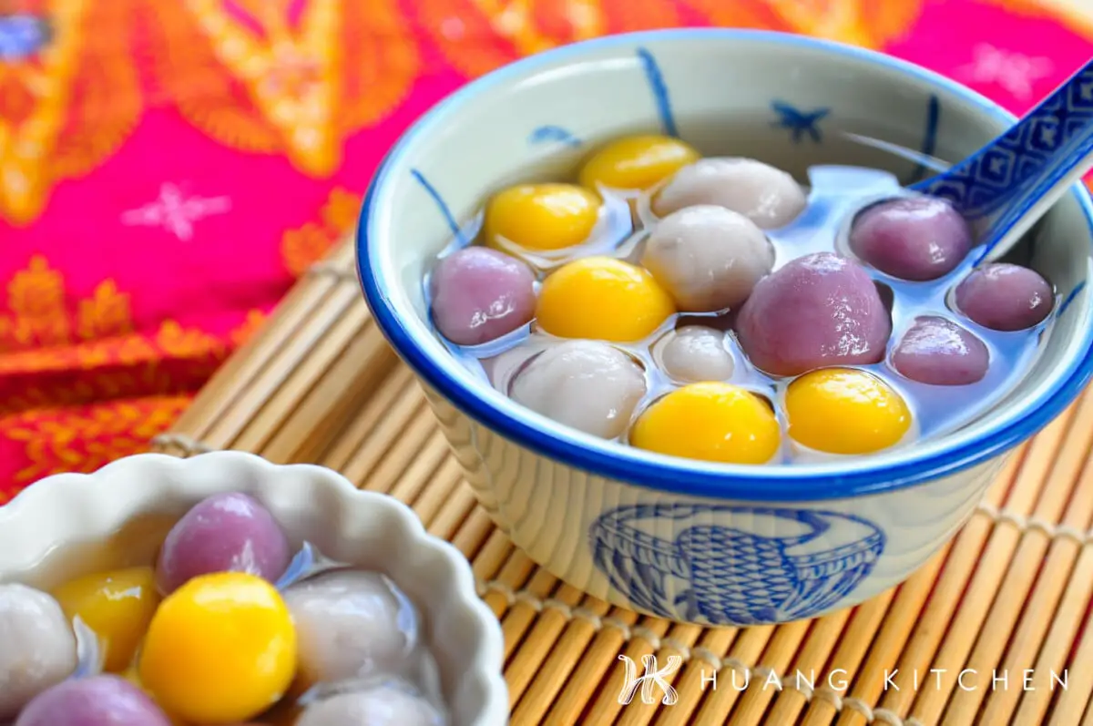 Taro, Purple Sweet Potato and Pumpkin Glutinous Rice Balls Recipe ...