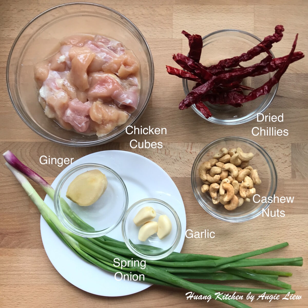 Prepare ingredients for Kung Pao Chicken