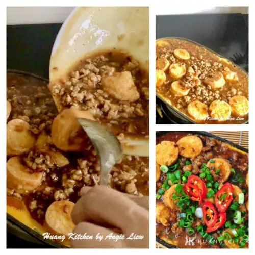 Sizzling Hot Plate Beancurd Recipe 铁板豆腐食谱 Huang Kitchen
