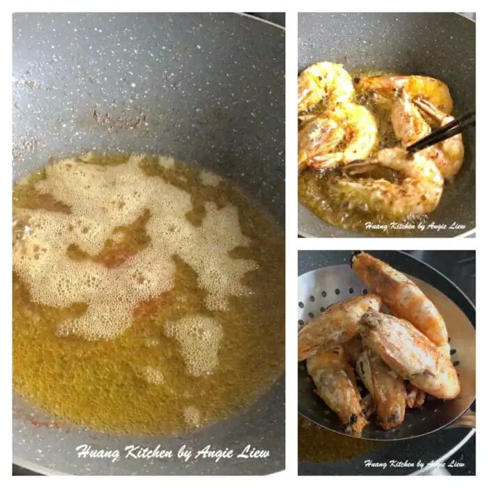 Butter Prawns with Egg Floss Recipe 蛋丝奶油虾食谱 Huang Kitchen