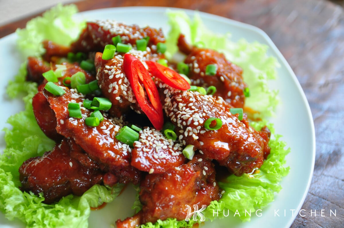 Chinese Style Caramel Chicken Wings 中式焦糖鸡翅膀 - Huang Kitchen