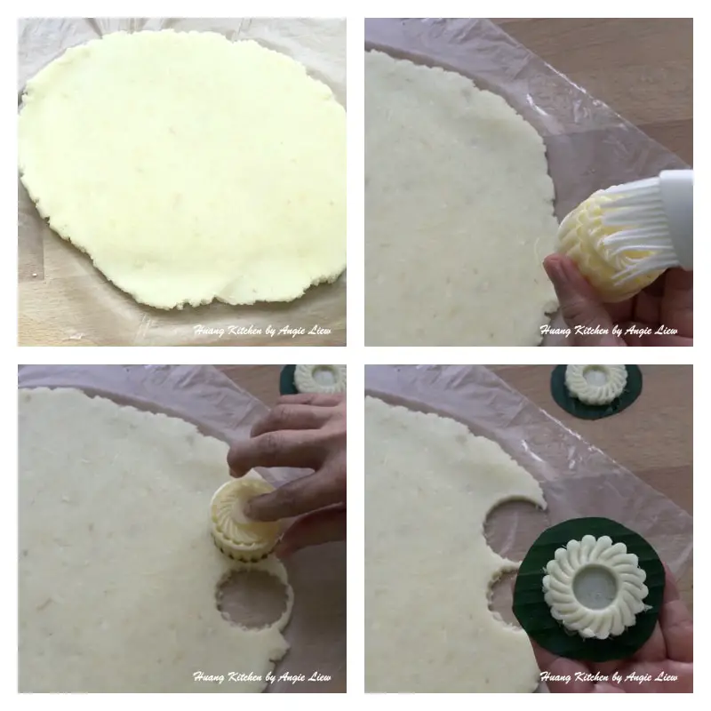Making tapioca tart base.