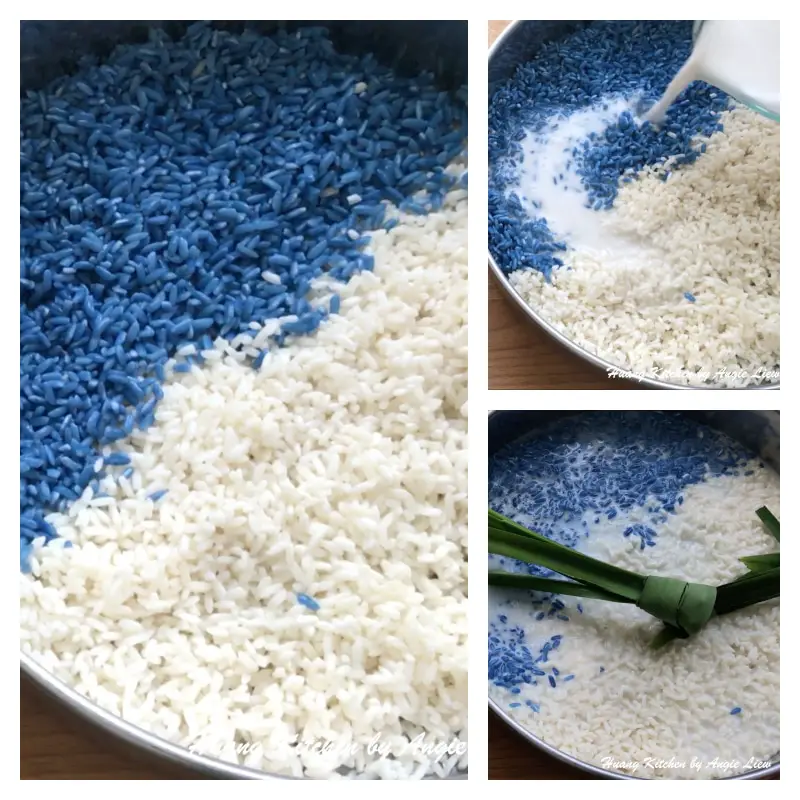 Steam glutinous rice.