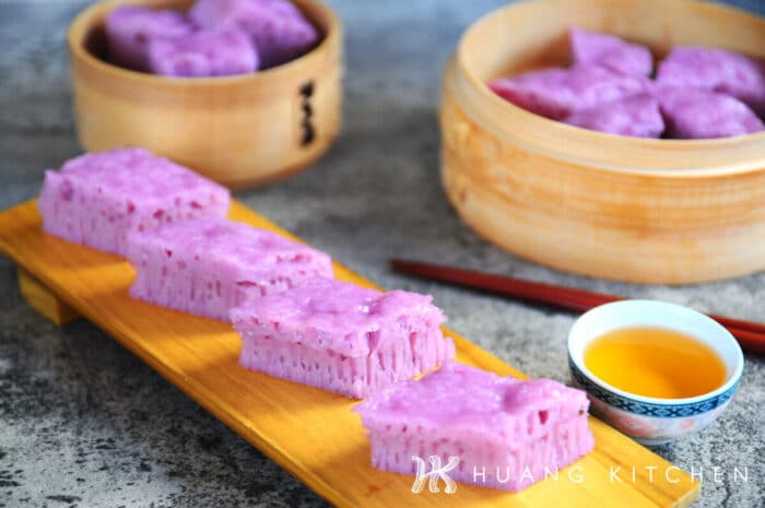 Steamed Purple Rice Cake 