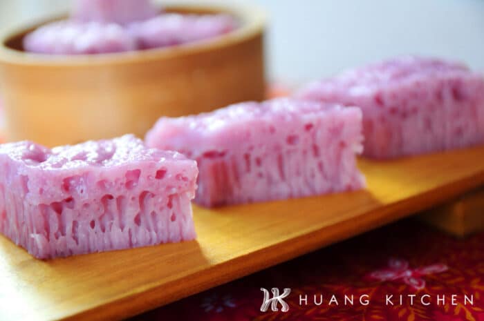 Steamed Purple Rice Cake 